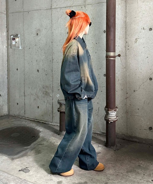 ヴィンテージカラーオーバーダイデニム【SETUP着用可能】（デニムパンツ）｜sedacle（セダクル）