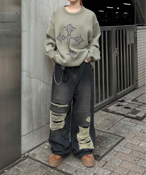 ヴィンテージカラーオーバーダイデニム【SETUP着用可能】（デニムパンツ）｜sedacle（セダクル）