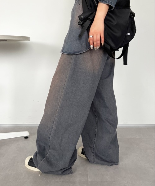 ヴィンテージカラーオーバーダイデニム【SETUP着用可能】（デニムパンツ）｜sedacle（セダクル）