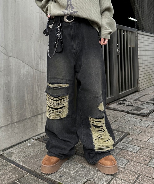 ヴィンテージカラーオーバーダイデニム【SETUP着用可能】（デニムパンツ）｜sedacle（セダクル）