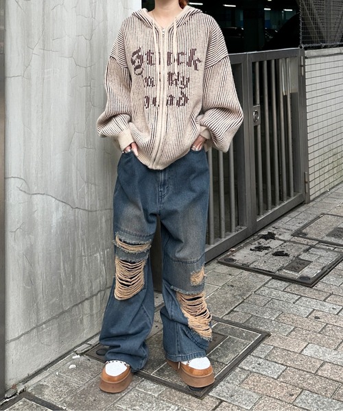 ヴィンテージカラーオーバーダイデニム【SETUP着用可能】（デニムパンツ）｜sedacle（セダクル）