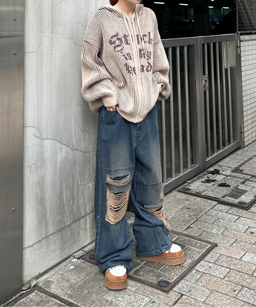 ヴィンテージカラーオーバーダイデニム【SETUP着用可能】（デニムパンツ）｜sedacle（セダクル）