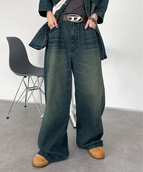 ヴィンテージカラーオーバーダイデニム【SETUP着用可能】（デニムパンツ）｜sedacle（セダクル）