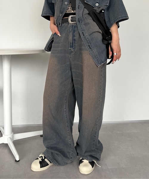 ヴィンテージカラーオーバーダイデニム【SETUP着用可能】（デニムパンツ）｜sedacle（セダクル）