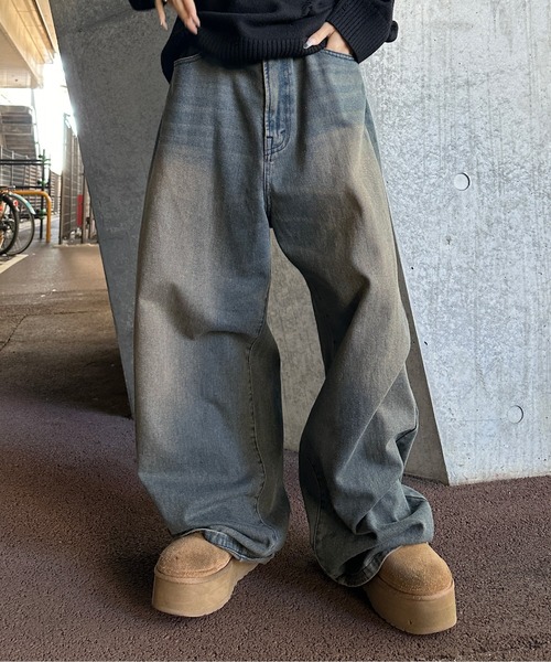 ヴィンテージカラーオーバーダイデニム【SETUP着用可能】（デニムパンツ）｜sedacle（セダクル）