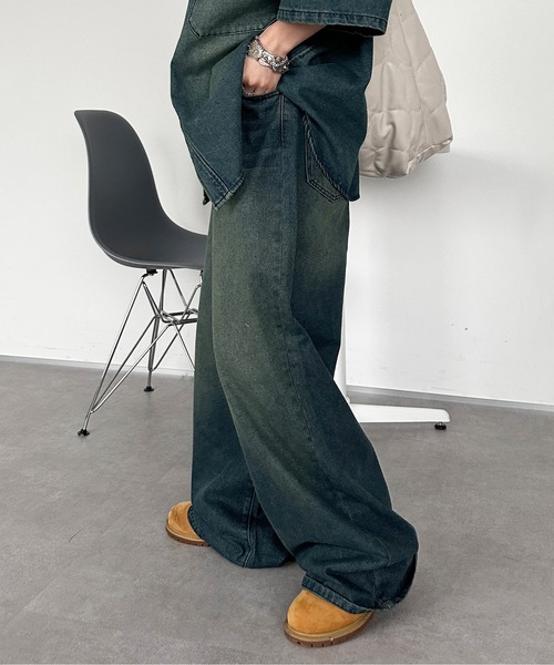 ヴィンテージカラーオーバーダイデニム【SETUP着用可能】（デニムパンツ）｜sedacle（セダクル）