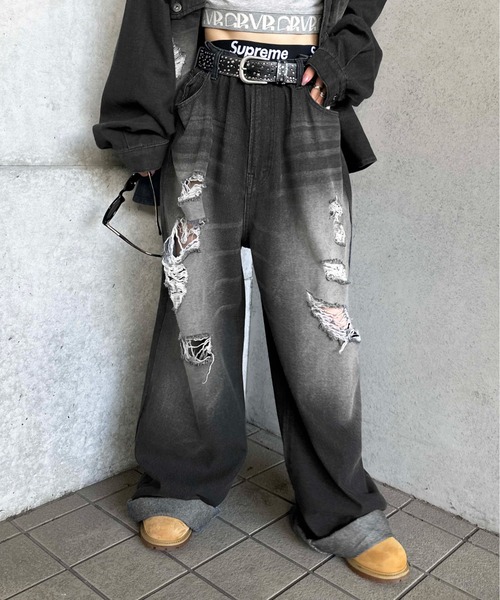 ヴィンテージカラーオーバーダイデニム【SETUP着用可能】（デニムパンツ）｜sedacle（セダクル）