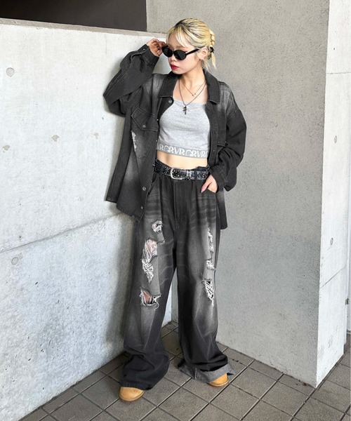 ヴィンテージカラーオーバーダイデニム【SETUP着用可能】（デニムパンツ）｜sedacle（セダクル）