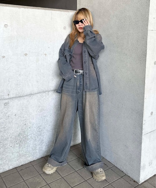 ヴィンテージカラーオーバーダイデニム【SETUP着用可能】（デニムパンツ）｜sedacle（セダクル）