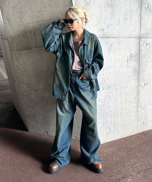 ヴィンテージカラーオーバーダイデニム【SETUP着用可能】（デニムパンツ）｜sedacle（セダクル）