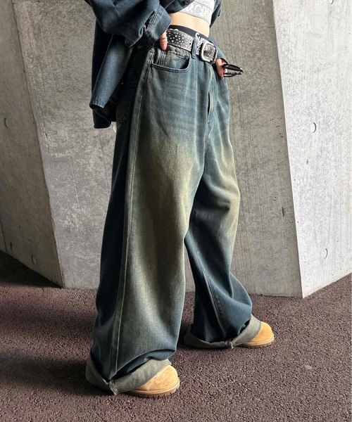 ヴィンテージカラーオーバーダイデニム【SETUP着用可能】（デニムパンツ）｜sedacle（セダクル）