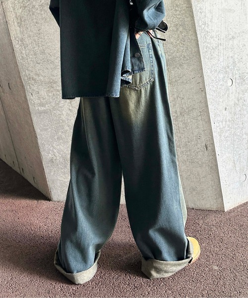 セール】ヴィンテージカラーオーバーダイデニム【SETUP着用可能