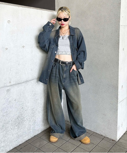 ヴィンテージカラーオーバーダイデニム【SETUP着用可能】（デニムパンツ）｜sedacle（セダクル）