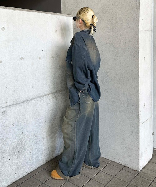 ヴィンテージカラーオーバーダイデニム【SETUP着用可能】（デニムパンツ）｜sedacle（セダクル）