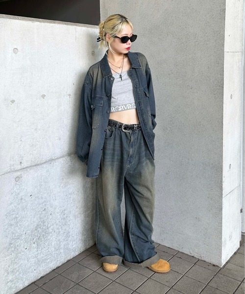 ヴィンテージカラーオーバーダイデニム【SETUP着用可能】（デニムパンツ）｜sedacle（セダクル）