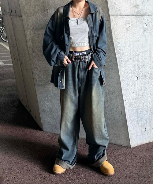 ヴィンテージカラーオーバーダイデニム【SETUP着用可能】（デニムパンツ）｜sedacle（セダクル）