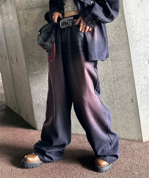 ヴィンテージカラーオーバーダイデニム【SETUP着用可能】（デニムパンツ）｜sedacle（セダクル）