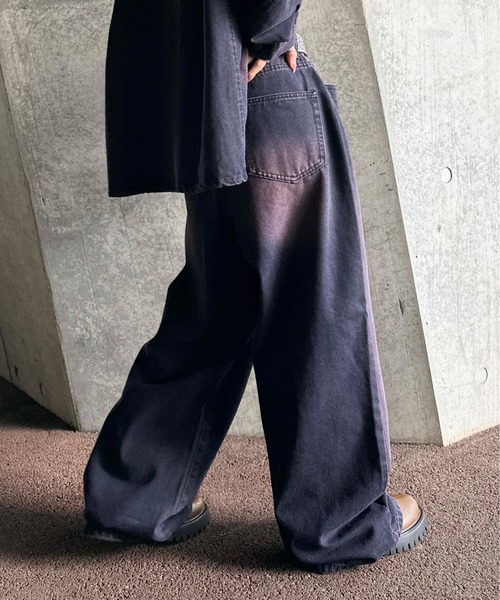 ヴィンテージカラーオーバーダイデニム【SETUP着用可能】（デニムパンツ）｜sedacle（セダクル）