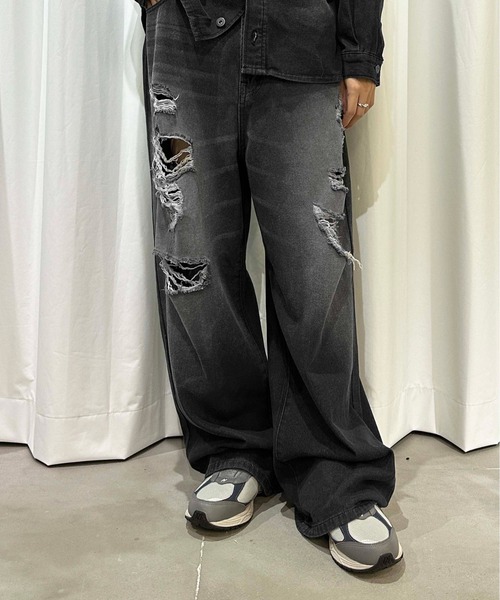 ヴィンテージカラーオーバーダイデニム【SETUP着用可能】（デニムパンツ）｜sedacle（セダクル）