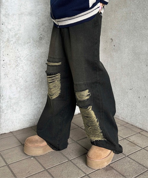 ヴィンテージカラーオーバーダイデニム【SETUP着用可能】（デニムパンツ）｜sedacle（セダクル）