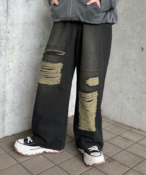 ヴィンテージカラーオーバーダイデニム【SETUP着用可能】（デニムパンツ）｜sedacle（セダクル）