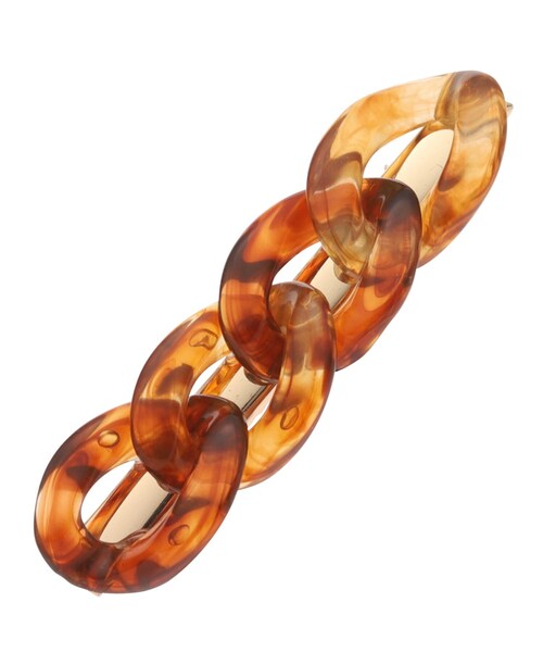 PINK-latte（ピンクラテ）の「アクリルチェーンヘアクリップ（その他ヘアアクセサリー・キッズ・ブラウン系/ベージュ・00）」の4枚目の写真