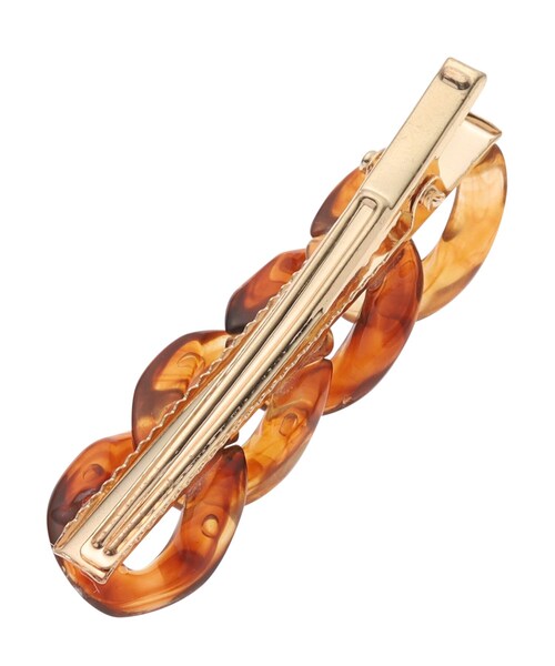 PINK-latte（ピンクラテ）の「アクリルチェーンヘアクリップ（その他ヘアアクセサリー・キッズ・ブラウン系/ベージュ・00）」の5枚目の写真