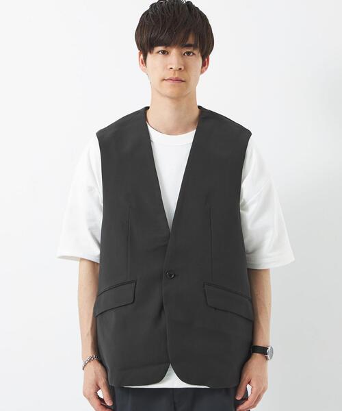 グリーンレーベルリラクシングYorkshireTweedジャケットベスト付き