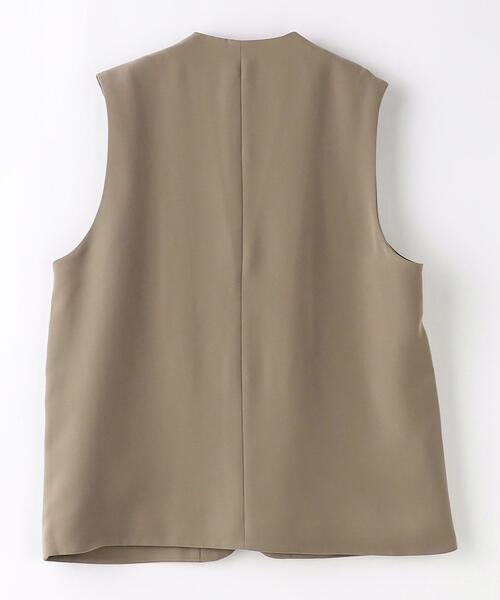 green label relaxing（グリーンレーベルリラクシング）の「Morley ドレーピー ジレ（ベスト・メンズ・モカ/ダークグレー・M/L/S）」の8枚目の写真