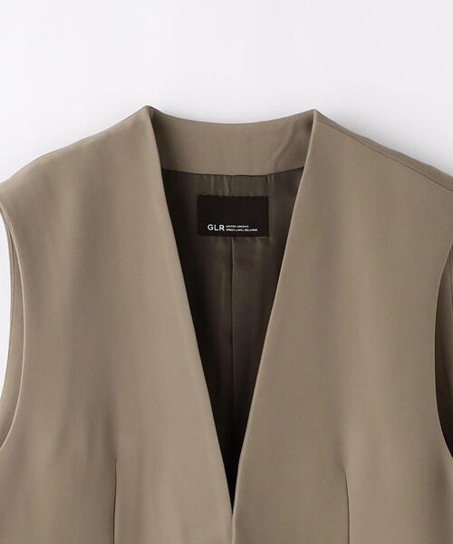 green label relaxing（グリーンレーベルリラクシング）の「Morley ドレーピー ジレ（ベスト・メンズ・モカ/ダークグレー・M/L/S）」の9枚目の写真