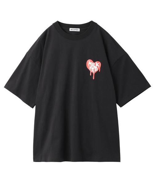 MILKFED.（ミルクフェド）の「LOVE DRIP LOGO WIDE S/S TEE（Tシャツ/カットソー・レディース・ライトピンク/ブラック/ホワイト/ライトパープル・ONE SIZE）」の15枚目の写真