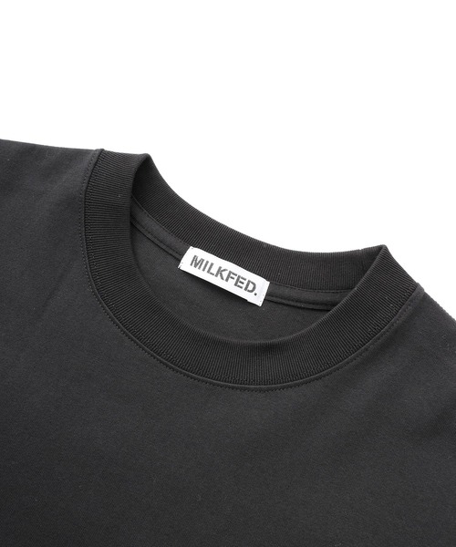 MILKFED.（ミルクフェド）の「LOVE DRIP LOGO WIDE S/S TEE（Tシャツ/カットソー・レディース・ライトピンク/ブラック/ホワイト/ライトパープル・ONE SIZE）」の10枚目の写真