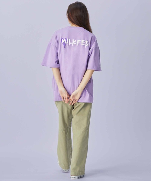 MILKFED.（ミルクフェド）の「LOVE DRIP LOGO WIDE S/S TEE（Tシャツ/カットソー・レディース・ライトピンク/ブラック/ホワイト/ライトパープル・ONE SIZE）」の18枚目の写真