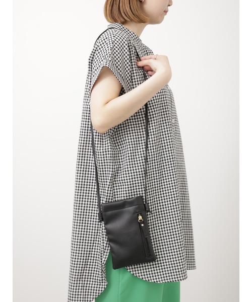 Lugnoncure(ルノンキュール)の「スマホミニショルダー(ハンドバッグ・レディース・オフホワイト/ミント/ブラック・F)」の12枚目の写真