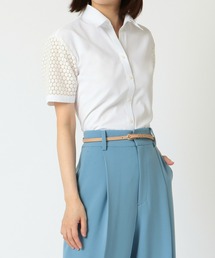 TOKYO SHIRTS（トウキョウシャツ）の「透け防止 形態安定ノーアイロン スキッパー衿 半袖ビジネスワイシャツ（ビジネスシャツ）」