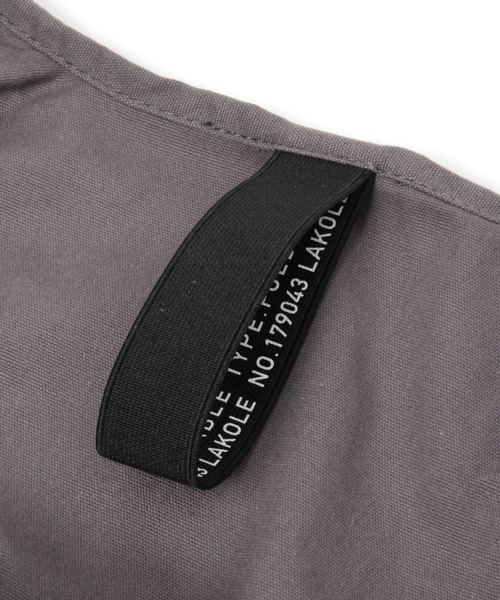 LAKOLE（ラコレ）の「コットンエコバッグ(S) / 907845（トートバッグ・レディース・アイボリー/チャコール・FREE）」の14枚目の写真