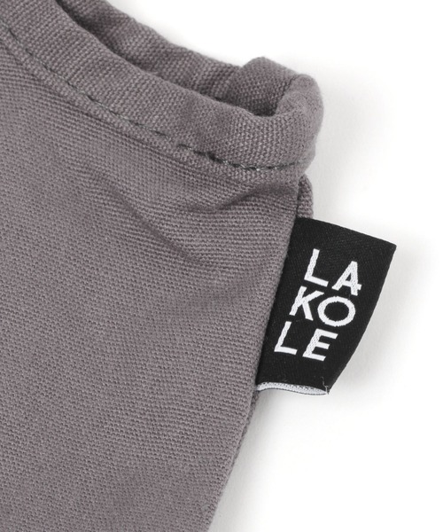 LAKOLE（ラコレ）の「コットンエコバッグ(S) / 907845（トートバッグ・レディース・アイボリー/チャコール・FREE）」の13枚目の写真