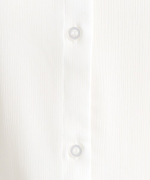 Cutie Blonde(キューティーブロンド)の「◆【ヘルシーなシアー感】前開きバンドカラーシャツ(シャツ/ブラウス・レディース・ホワイト系/ブラック/黄緑系・01/02/03)」の21枚目の写真