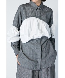 エンフォルド　ケープチェックシャツ　enfold ENFOLD（エンフォルド）の「グレンチェック ホールシャツ（シャツ