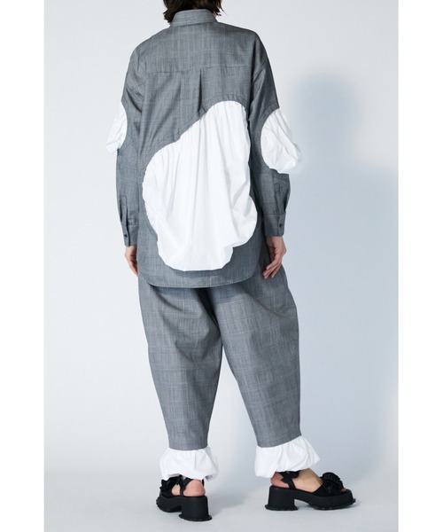 enfold グレンチェックシャツ コレクションライン ENFOLD（エンフォルド）の「グレンチェック ホールシャツ（シャツ