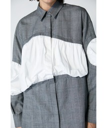 ＼お値下げ／ ENFOLD エンフォルド グレンチェックホールシャツ ENFOLD（エンフォルド）の「グレンチェック ホールシャツ（シャツ