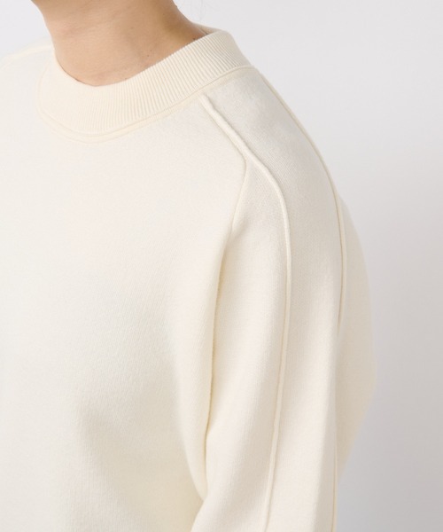 RIVE DROITE（リヴドロワ）の「【ウォッシャブル】スウェットライクニット（ニット/セーター・レディース・オフホワイト/グレー/ネイビー/チャコールグレー・FREE）」の16枚目の写真