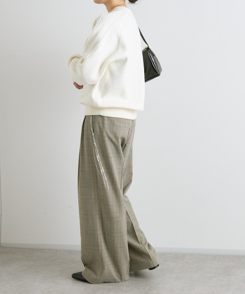 RIVE DROITE（リヴドロワ）の「【ウォッシャブル】スウェットライクニット（ニット/セーター・レディース・オフホワイト/グレー/ネイビー/チャコールグレー・FREE）」の8枚目の写真