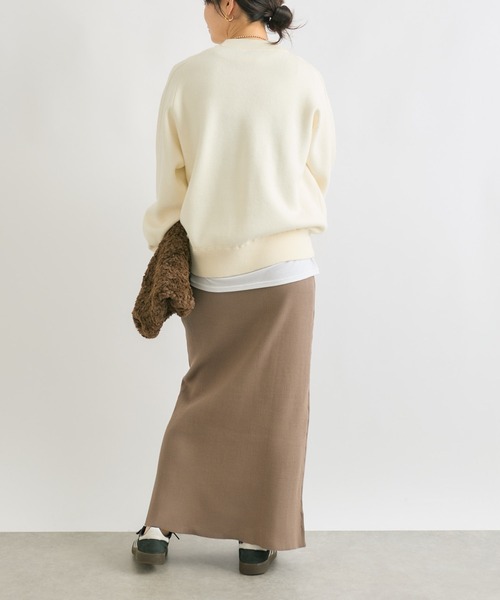 RIVE DROITE（リヴドロワ）の「【ウォッシャブル】スウェットライクニット（ニット/セーター・レディース・オフホワイト/グレー/ネイビー/チャコールグレー・FREE）」の22枚目の写真