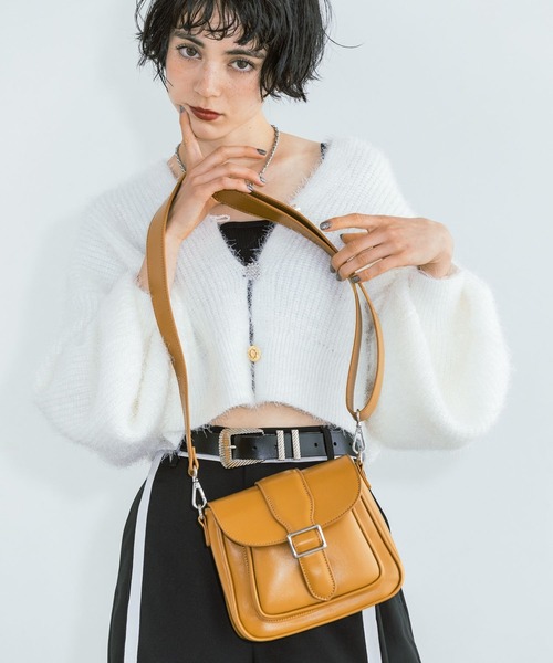 PAGEBOY（ページボーイ）の「レトロバックルショルダー（ショルダーバッグ・レディース・ブラック/イエロー/オフホワイト・FREE）」の12枚目の写真