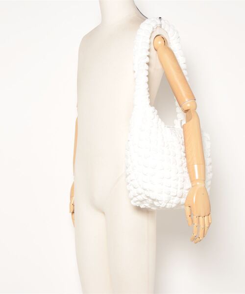 flower（フラワー）の「ポップコーンバッグ（ショルダーバッグ・レディース・ホワイト・FREE）」の5枚目の写真