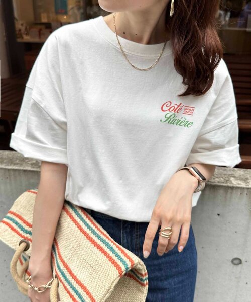 DISCOAT(ディスコート)の「【WEB限定】CoteスーベニアバックプリントT《ユニセックス》(Tシャツ/カットソー・レディース・オフホワイト/ライトベージュ/チャコールグレー・FREE)」の6枚目の写真