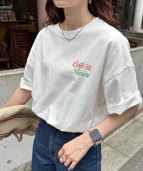 DISCOAT(ディスコート)の「【WEB限定】CoteスーベニアバックプリントT《ユニセックス》(Tシャツ/カットソー・レディース・オフホワイト/ライトベージュ/チャコールグレー・FREE)」の7枚目の写真
