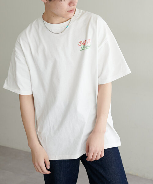 ボーダーズアットバルコニー　限定品　ロゴプリントTシャツ　ユニセックス　白 ボーダーズアットバルコニー 限定品 ロゴプリントTシャツ ユニ