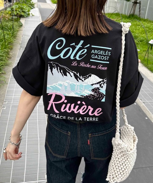 DISCOAT(ディスコート)の「【WEB限定】CoteスーベニアバックプリントT《ユニセックス》(Tシャツ/カットソー・レディース・オフホワイト/ライトベージュ/チャコールグレー・FREE)」の3枚目の写真